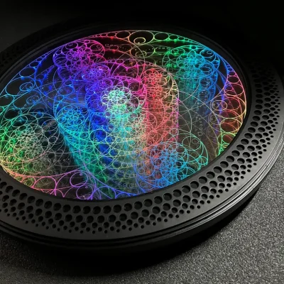 Colorful sacred geometry mirror